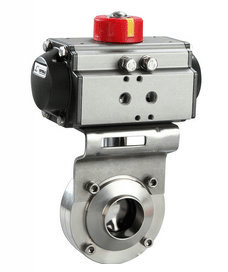 氣動(dòng)衛(wèi)生級(jí)對焊蝶閥